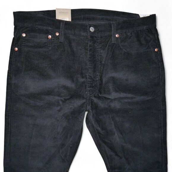 Levi's Men's 512 Corduroy Jeans Size 38x32 Slim Taper Black NEW - Picture 4 of 10